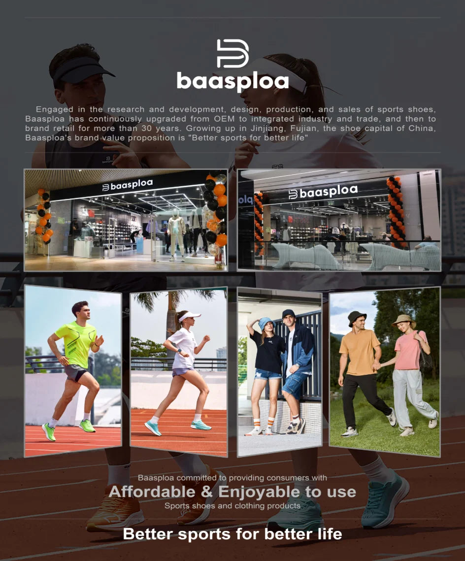 Baasploa Women Professional Carbon Plate Running Shoes Lightweight Breathable Sport Shoes Female Comfort Marathon Sneakers