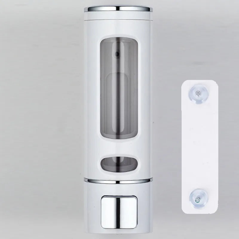 Liquid Soap Dispenser 400ml Wall Mounted Refillable for Bathroom Kitchen Hotel Shower Gel Lotion Pump for Toilet Bathroom Hotel