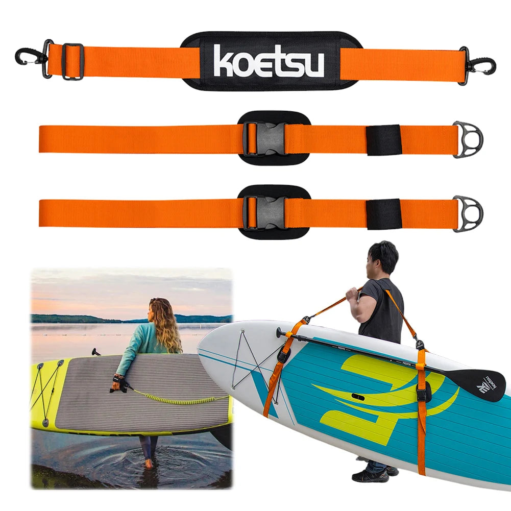 Surfboard Shoulder Strap Adjustable Stand Up Surf Paddle Board Strap Sups Board Carrier Accessories Portable Paddle Board Sling
