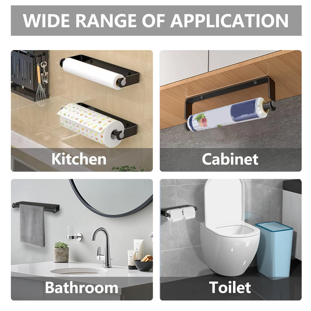 Stainless Steel Kitchen Paper Holder Plastic Wrap Holder Kitchen Accessories Kitchen Paper Dispenser Kitchen Supplies