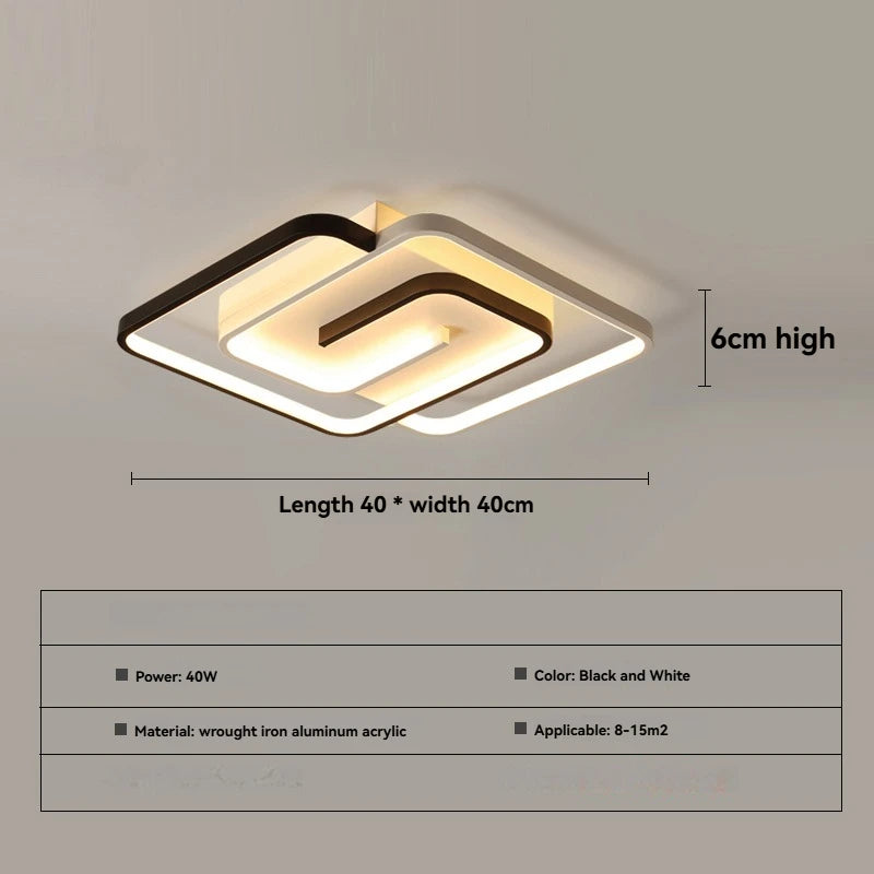 Modern LED Lights Bedroom Lights Minimalist Ceiling Lights Creative And Warm Room Lights Atmospheric Living Room Lights New Home