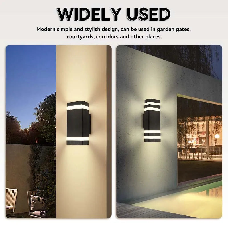 Street Wall Light Outdoor Waterproof LED E27 Bulb External Facade Decor Stairs Lights Entrance Fixture Home Decorative Lamp Wall