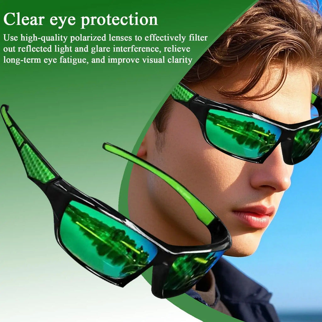 Men Comprehensive Protection Sun Glasses Cycling Glasses Sport Eyewear Bike Mountain Bicycle Hiking Camping Golf Sunglasses