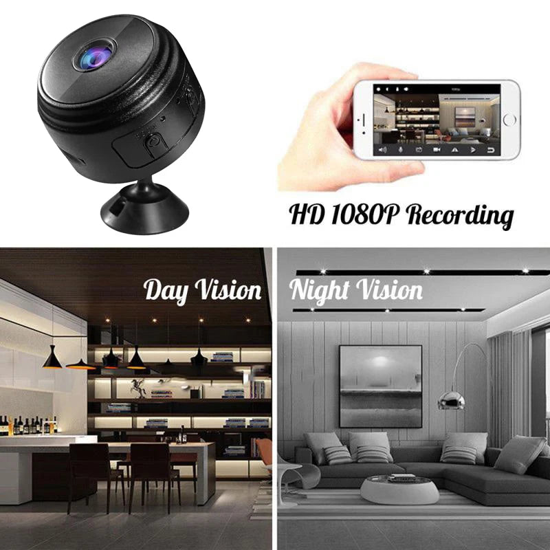 Mini WiFi 1080P Security Camera Wireless Monitoring Security Protection Remote Monitor Surveillance Camcorders For Infants Pets