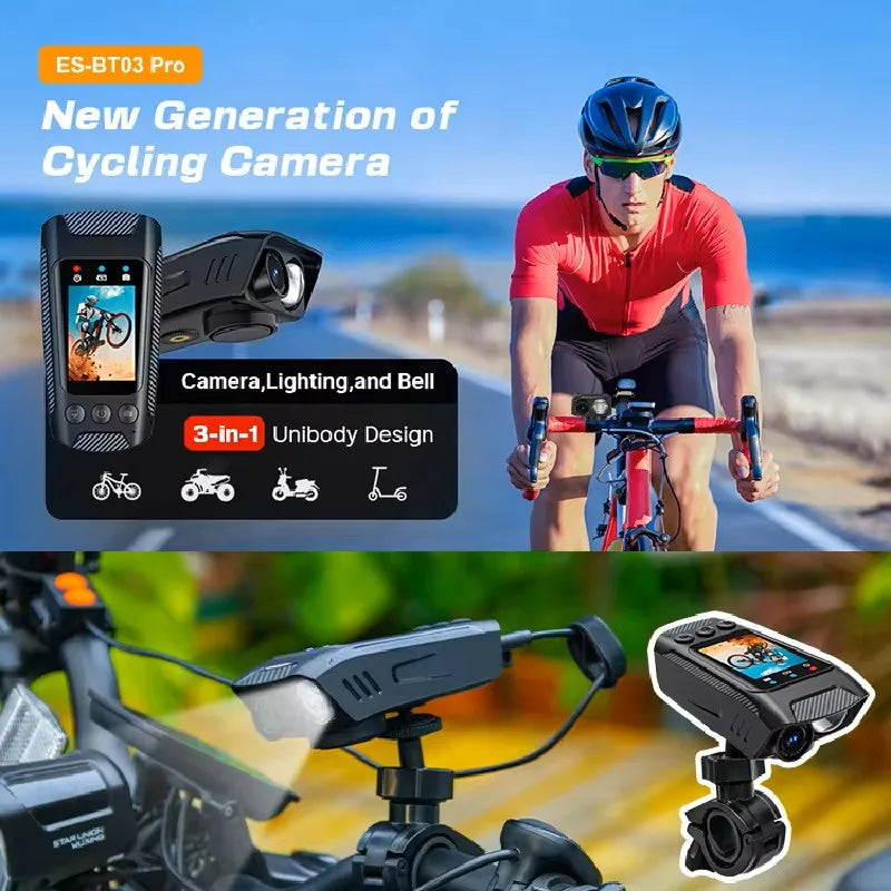HD 4K 60FPS Action Camera for Motorcycle Bike Helmet Sports DV Video Recorder Car DVR Dash Cam Outdoor Bicycle Surveillance