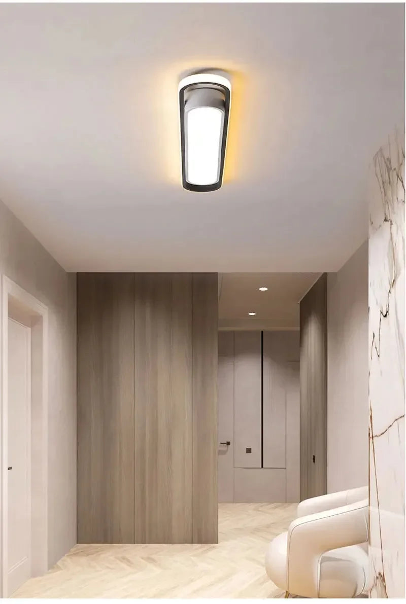 Simple Rectangular LED Ceiling Light for Living Room, Modern Light, Long Strip, Creative Balcony Light, Hot Sale