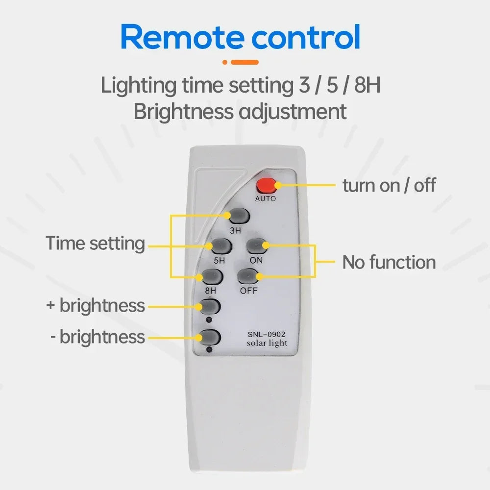 LEDSolar Ceiling Light Indoor Bedroom Corridor Garden Lighting With Remote Control Dimmable Timing Waterproof Solar Ceiling Lamp