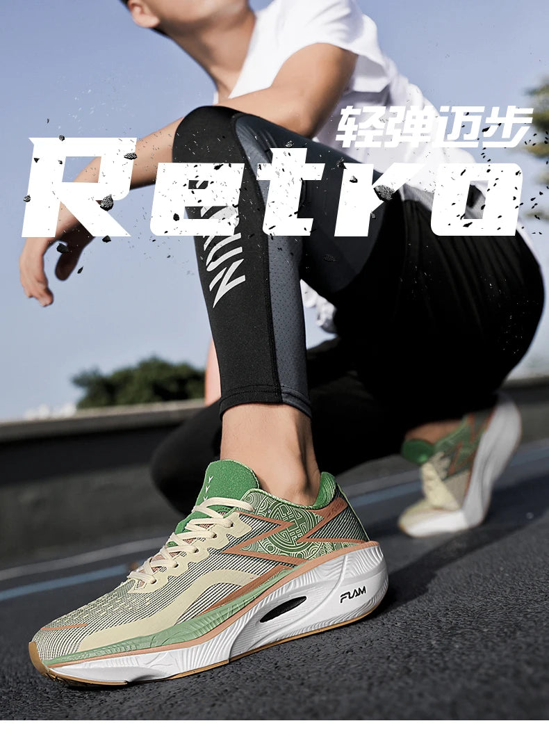 Running Shoes Carbon Board Speciality Marathon Men Sports Breathable Lightweight Women's Comfortable Athletic Nonskid Sneakers