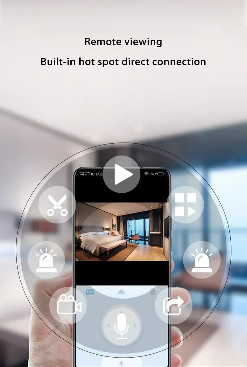 1080P HD Mini Camera Wifi Wireless Security Monitor For Home Night Version Protection Remote Intelligent Camcorder 2026 NEW
