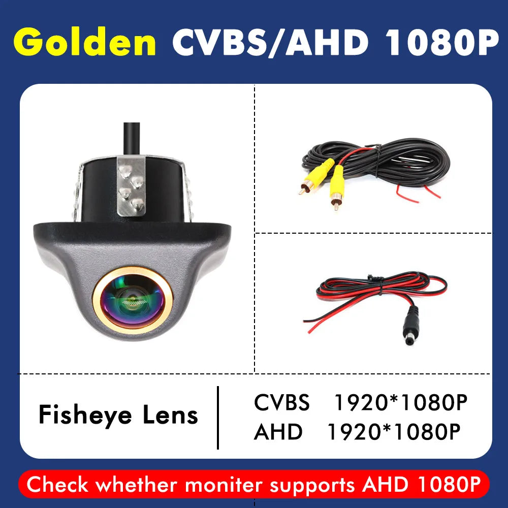SMARTOUR 180 Degrees 4K 1920x1080P Car Rear View Camera Fisheye Lens AHD NTSC Format HD Night Vision For Car Radio MP5