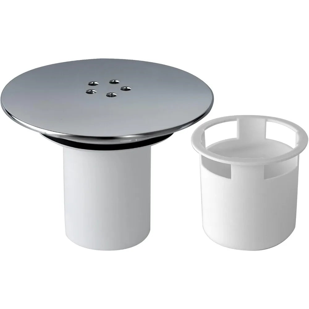 Replacement of Shower Drain Cover, Chrome Plated Shower Trap Cover, Shower Drain Cover, 90mm/115mm, Detachable