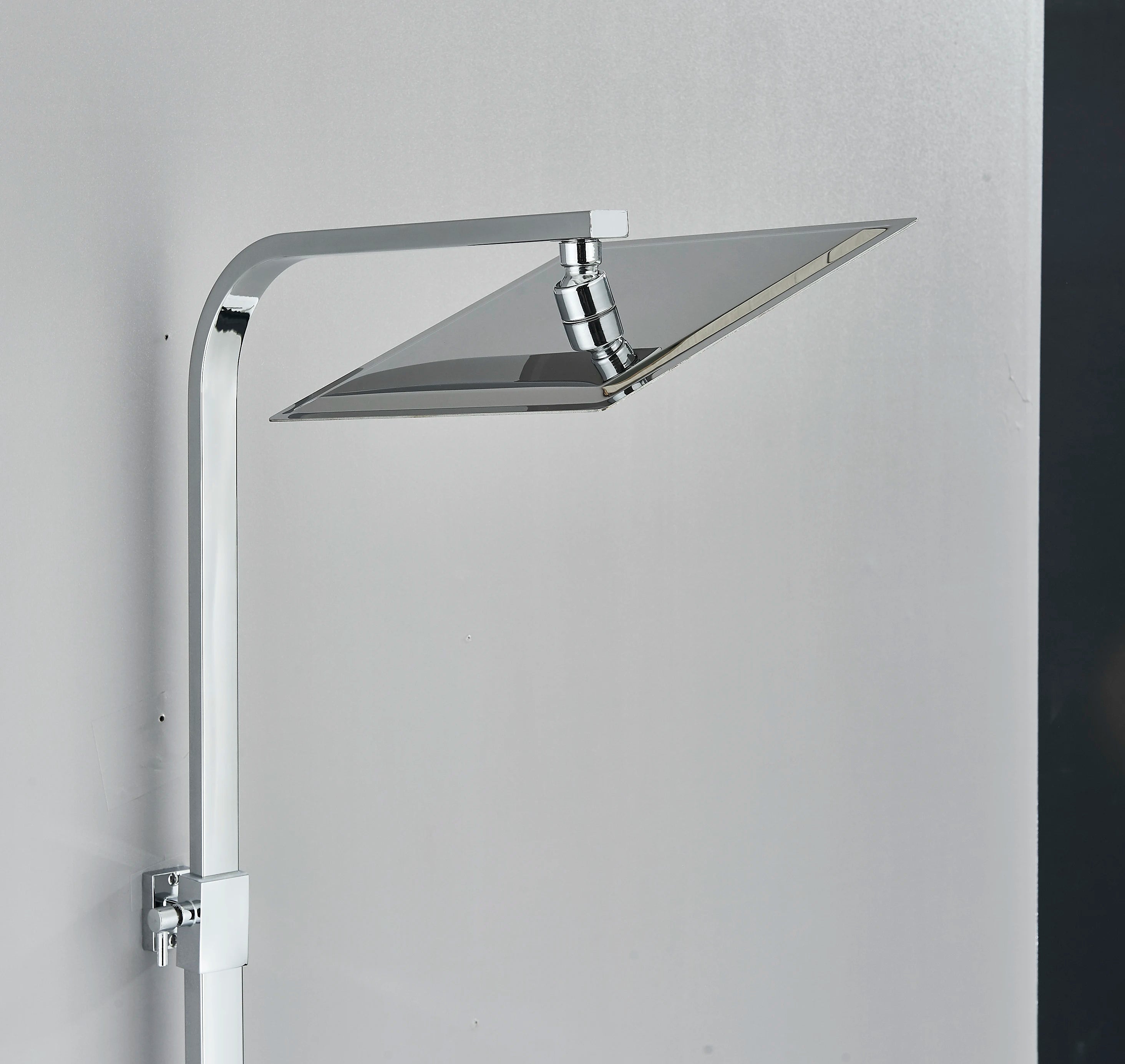 Chrome/Black Thermostat Shower Set Faucet 4 Ways Bathroom Faucet Rainfall Mixer Tap Digital Display Shower Set System Bathroom
