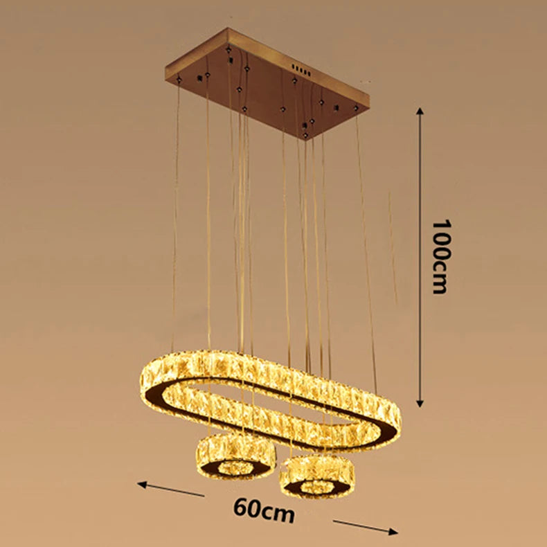 Home Decorationpendant Lights, Luxury Crystal Living Room Chandelier, Dining Room Pendant Lamp, Ceiling Light, Indoor Lighting
