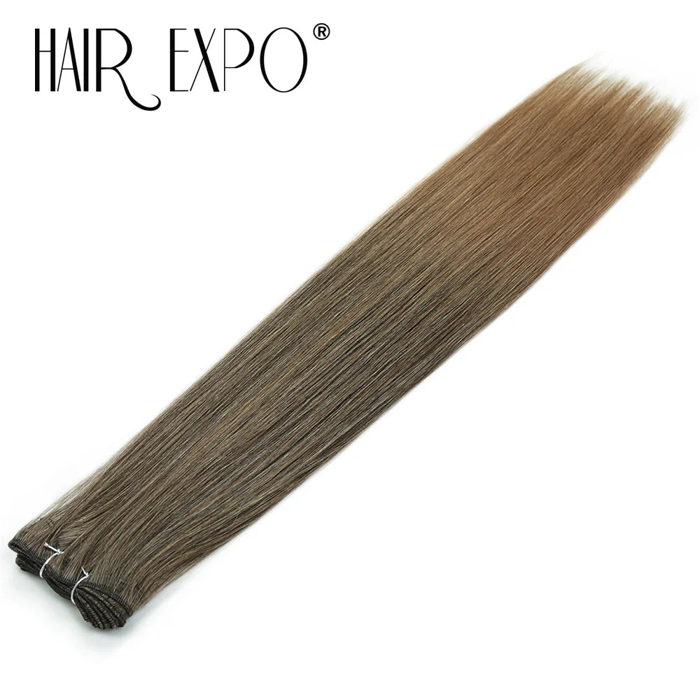 26" Bio Straight Hair Bundles Natural Soft Heat Resistant Fiber Synthetic Fiber Hair Extensions Protein Straight Hair Weave