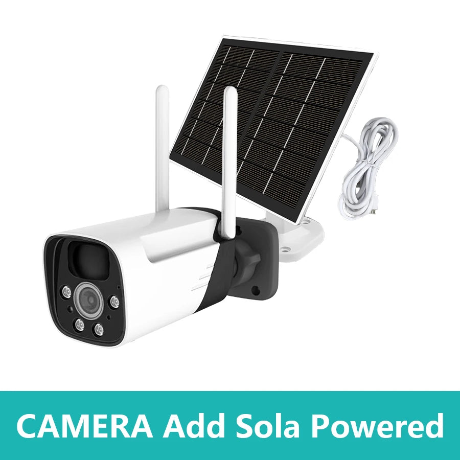 Solar Powered Security Camera Outdoor Wireless WiFi Camera 3MP Home Surveillance Camera Night Vision Waterproof Motion Detecti