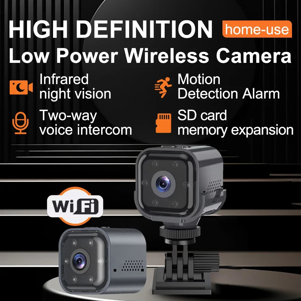 Smart wifi security camera mini camera High Power Low Power Wireless Wifi Action Camera Baby Monitor