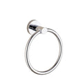 Black/Brushed Gold Stainless Steel Towel Ring Wall Hanging Round Towel Holder with Drill Hole Bathroom Storage Rack Accessory