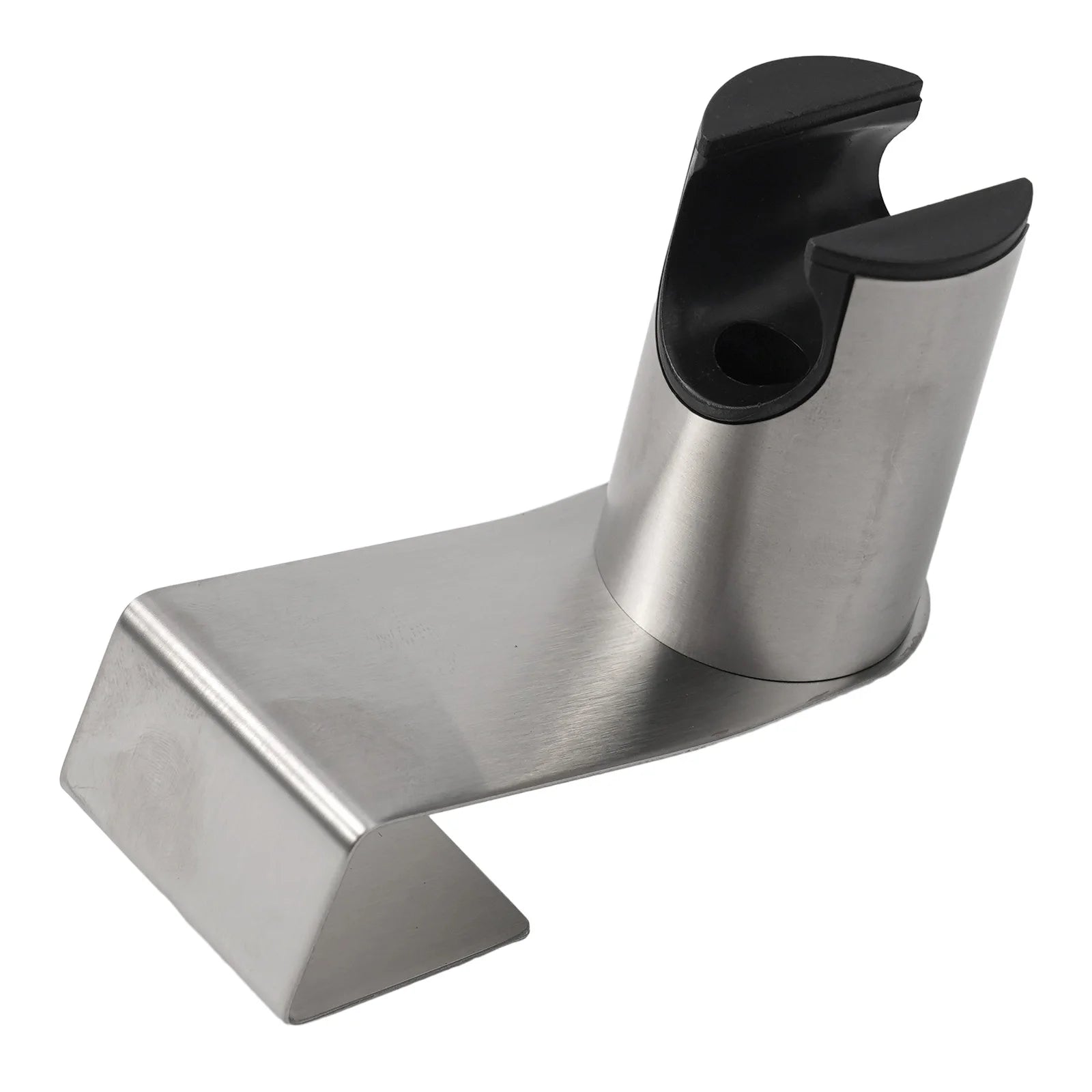 Bidet Sprayer Holder for Toilet Bathroom in Brushed Nickel Stainless Steel with Dual Mount Capability for Wand Use
