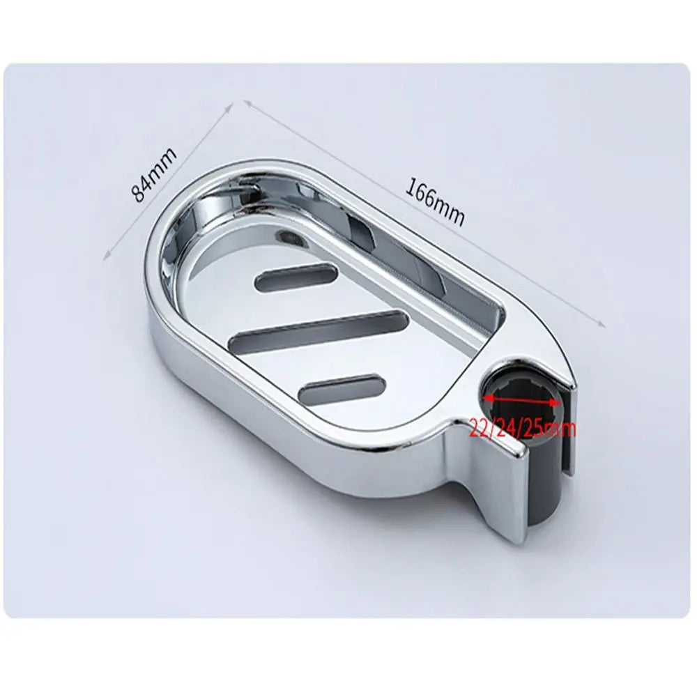 Adjustable Rail Slide Bathroom Bath Shower Soap Dishes Sprinkler Holder Soap Rack For 22 24 25 mm Bathroom Hardware