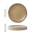 Vintage Round Ceramic Plate Creative Dessert Dim Sum Plate Pastry Plate Steak Plates Sushi Plates Molecular Cuisine Tableware
