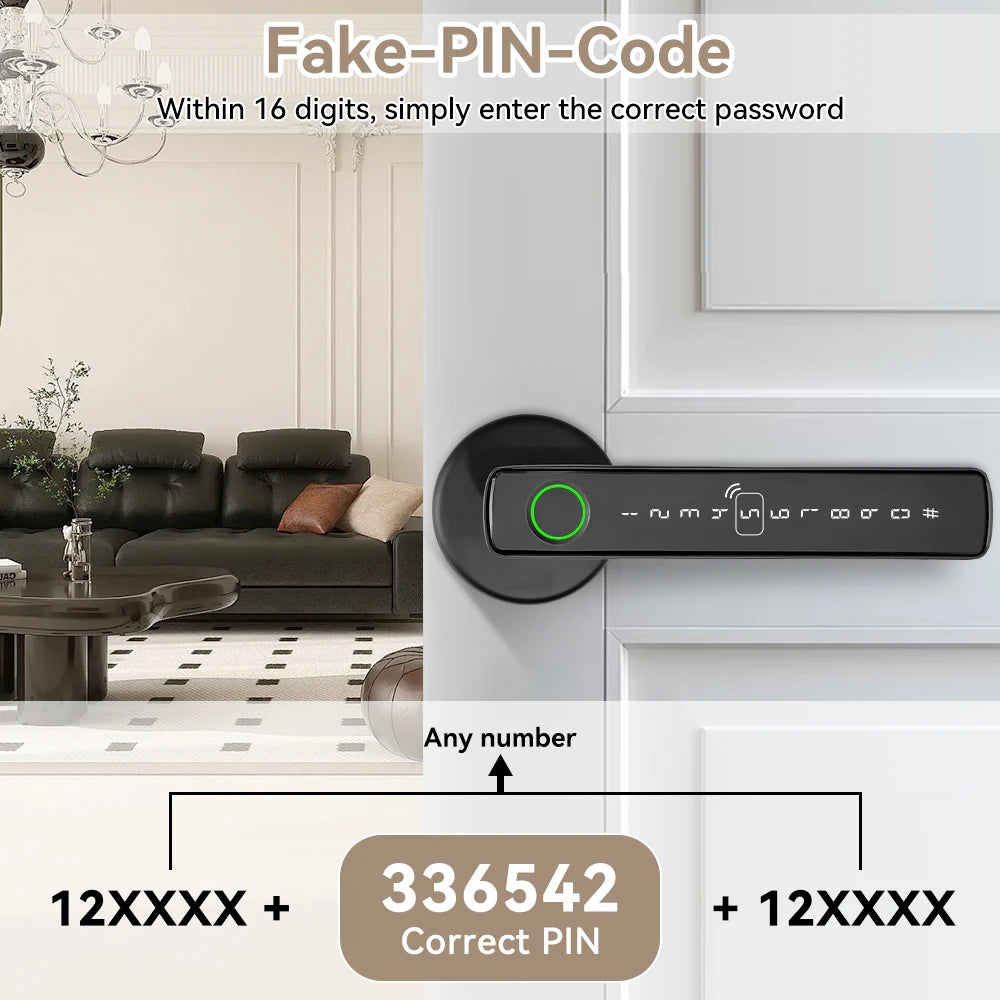 Tuya Smart Door Lock Fingerprint Recognition lock Smart Life Control Home Accessories Smart Home Automation Security Protection