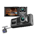 3 Camera Lens Car DVR 3-Channel Dash Cam HD 1080P Dash Camera Dual Lens Dashcam Video Recorder Black Box dash camera car dvr