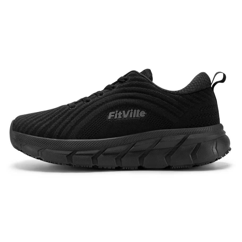 FitVille Wide Toe Box Shoes for Men Cushioned Well Extra Wide Width Shoes Non Slip Wide Lightweight Breathable Running Shoes