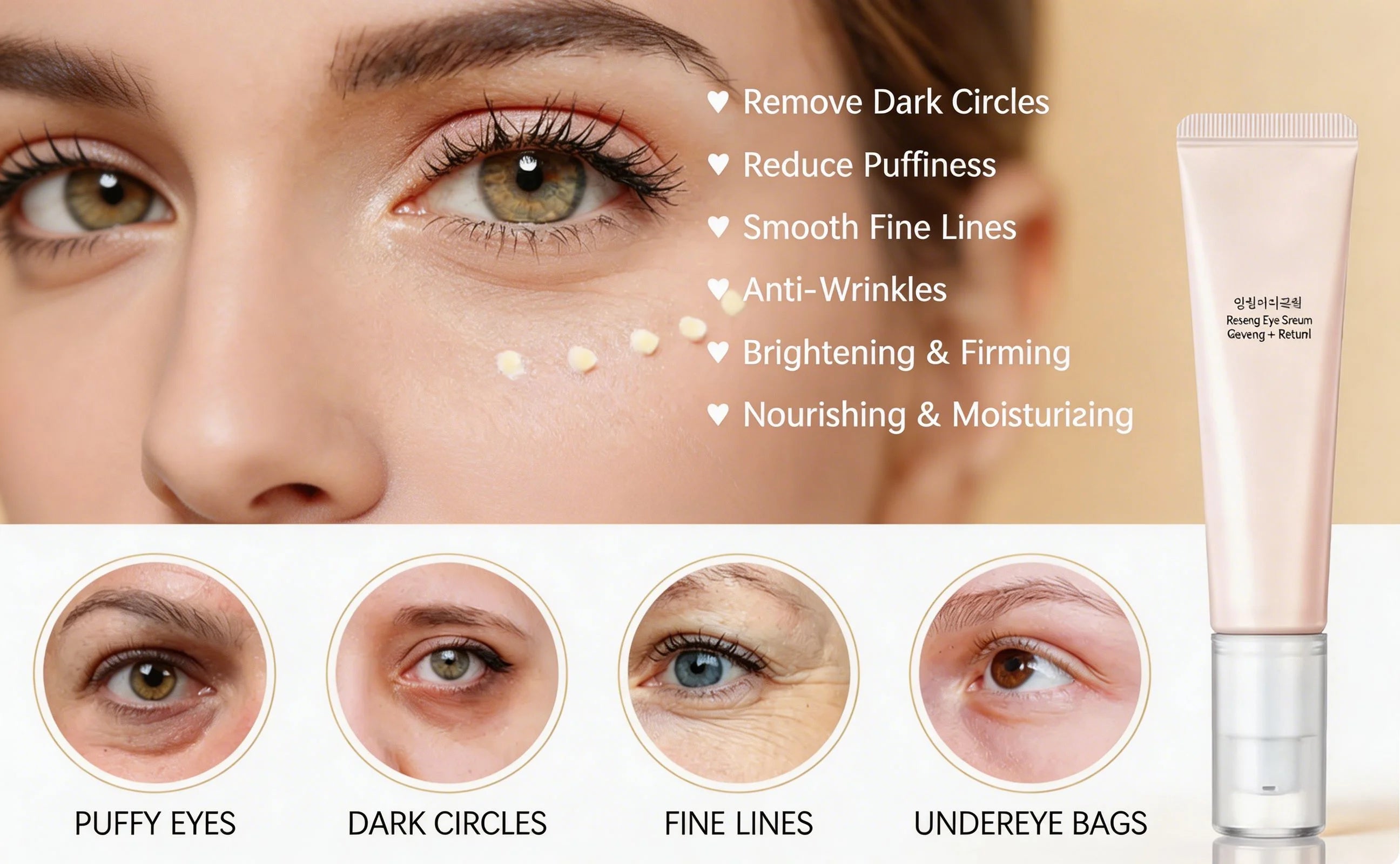 Korean Retinol Eye Cream Stick Hydrating Smoothing Eye Care Improves Fine Lines Moisturizing Firming Eye Balm For All Skin Types