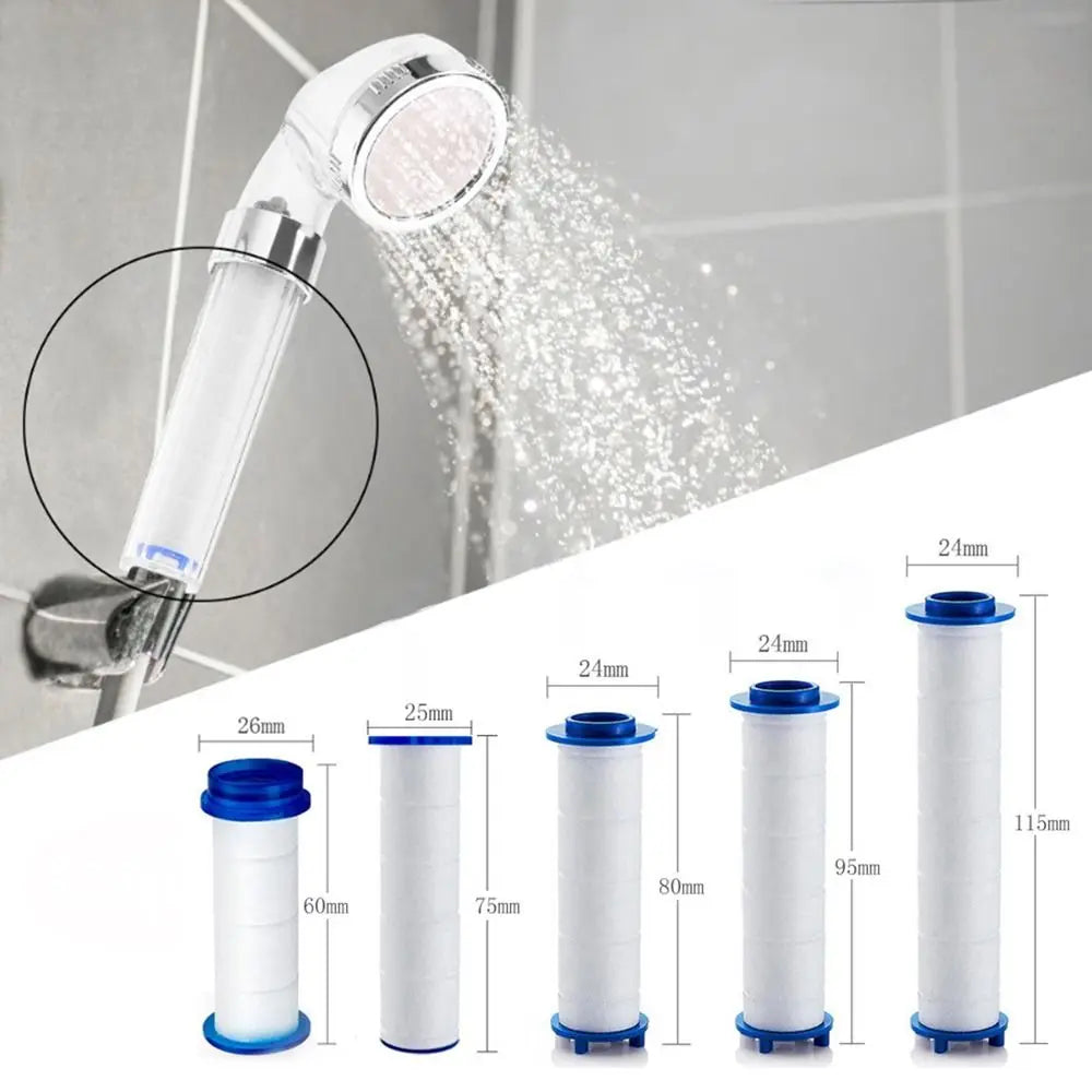 5Pcs Shower Head Replacement for Most Hand Held Bath Sprayer PP Cotton Filter Cartridge Water Purification Bathroom Accessory