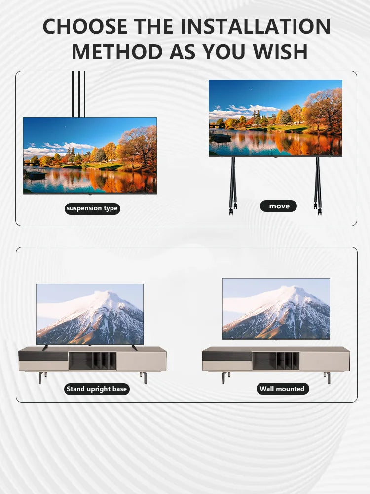 Large Screen UHD 70 Inch Television 32 43 50 55 65 75 85 98 100 Inches Fhd Android Led Lcd Smart Tvs with Wifi