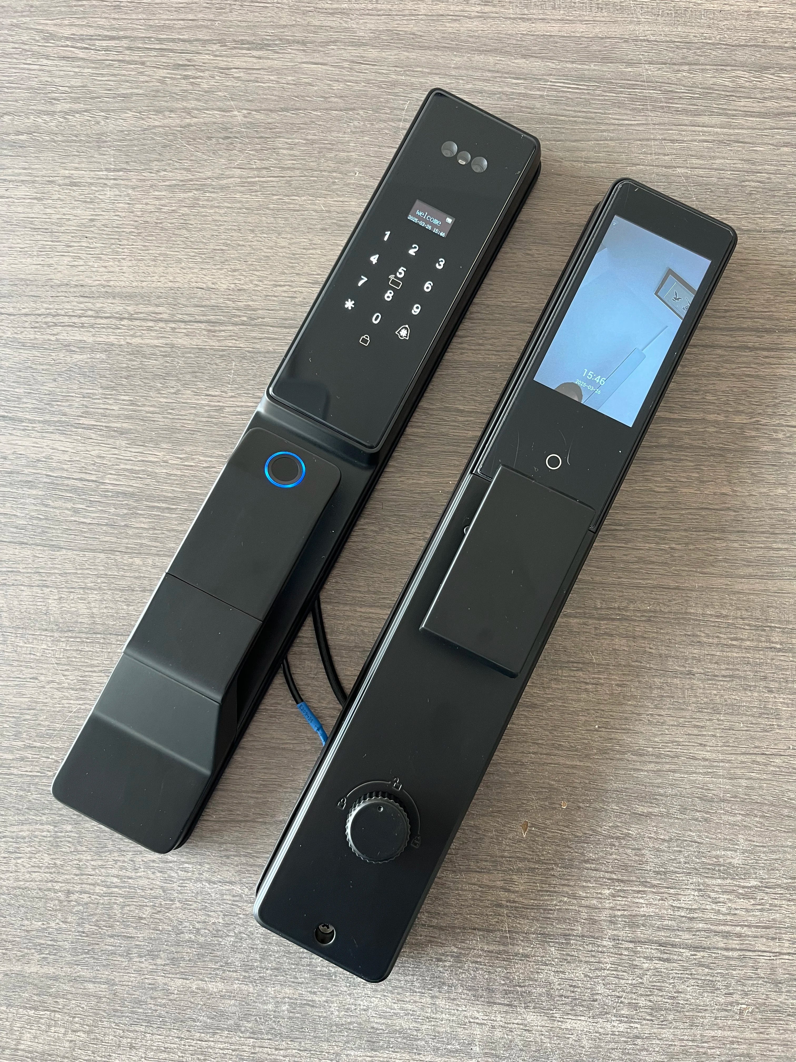 Tuya APP Facial Fingerprint Password With Camera Smart Door Lock Remote Voice Intercom Electronic Door Lock Fully Automatic