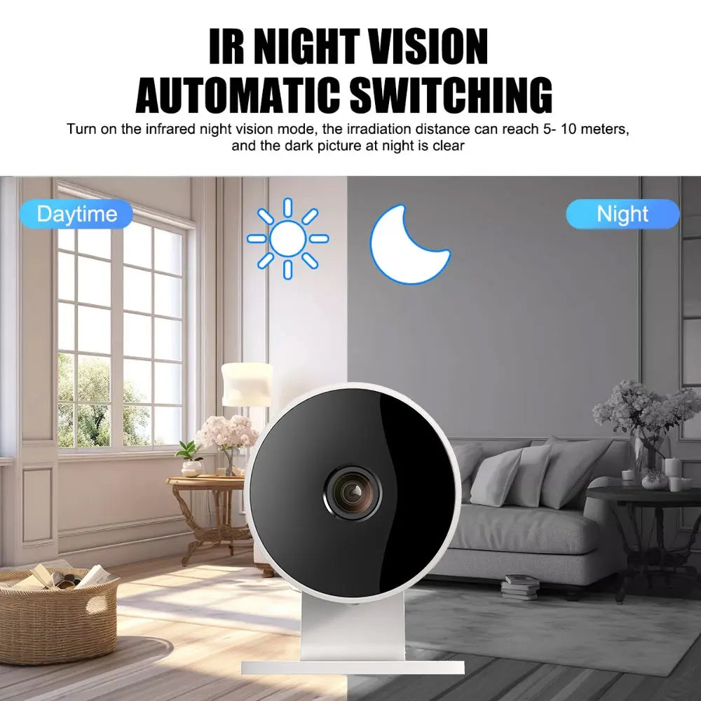 Tuya Smart Home Security Camera Wifi Indoor IP 2K AI Detection Night Vision Auto Tracking Baby Monitor 2-Way Audio Surveillance