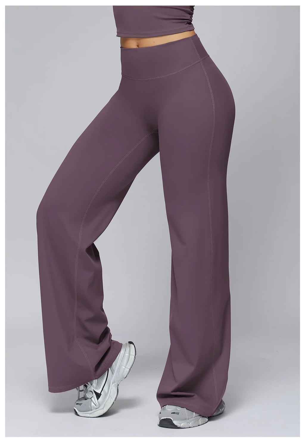 Women's Sports Yoga Pants High Waisted Straight Flared Trousers Running Fitness Sport Trousers Female Gym Casual Sports Pants