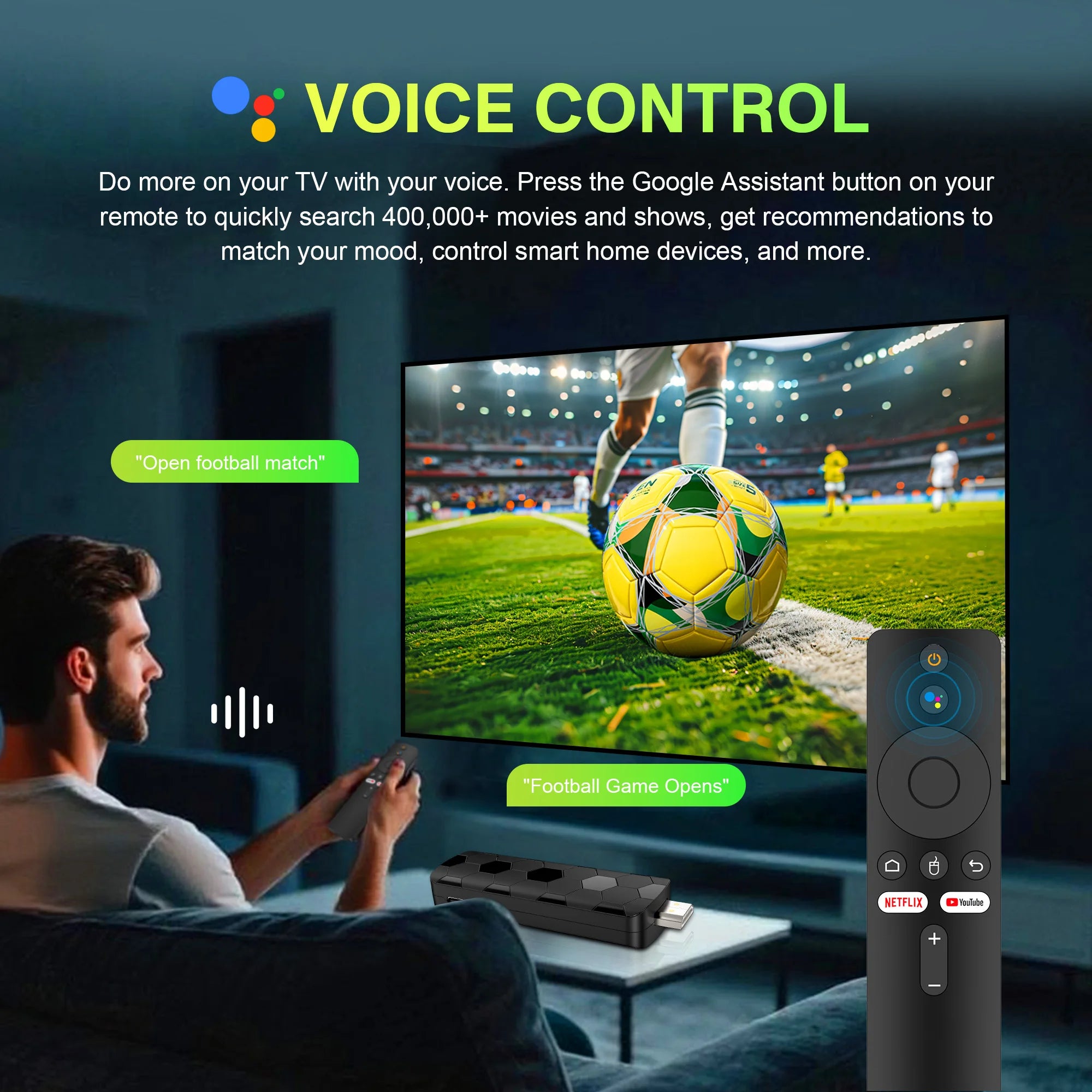 Mortal Q8 Android14 TV stick WIFI6 Voice Control TV stick  8K video RK3518 Netflix YouTube Tv box Free Live TV Streaming