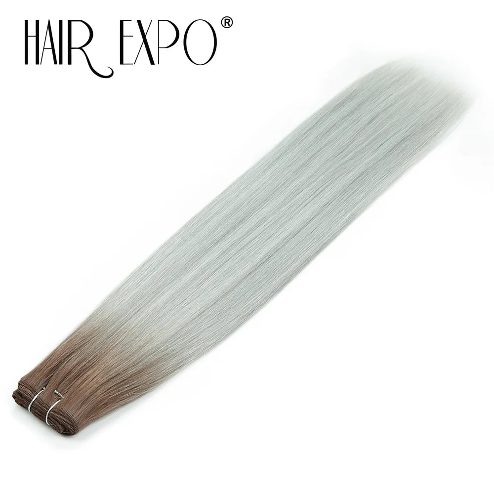 26" Bio Straight Hair Bundles Natural Soft Heat Resistant Fiber Synthetic Fiber Hair Extensions Protein Straight Hair Weave