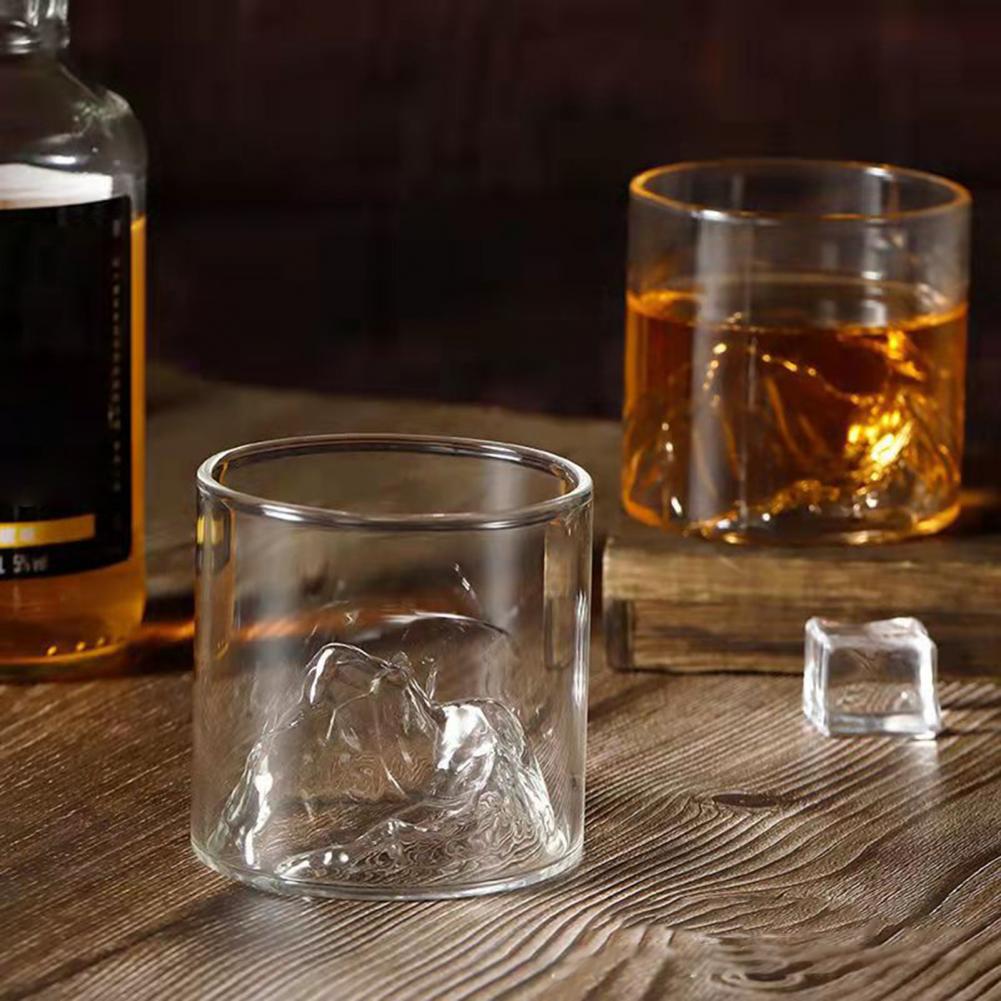 200/300ml Whiskey Glasses Unique Exquisite Workmanship Mount Craft Premium Fashion Drinking Glass for Lovers glass cups drinkwar