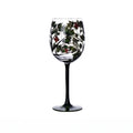 Creative Hand-Painted Crystal Goblet, Four Seasons, Wine Glasses, Drinking Glasses, Cocktail Glass