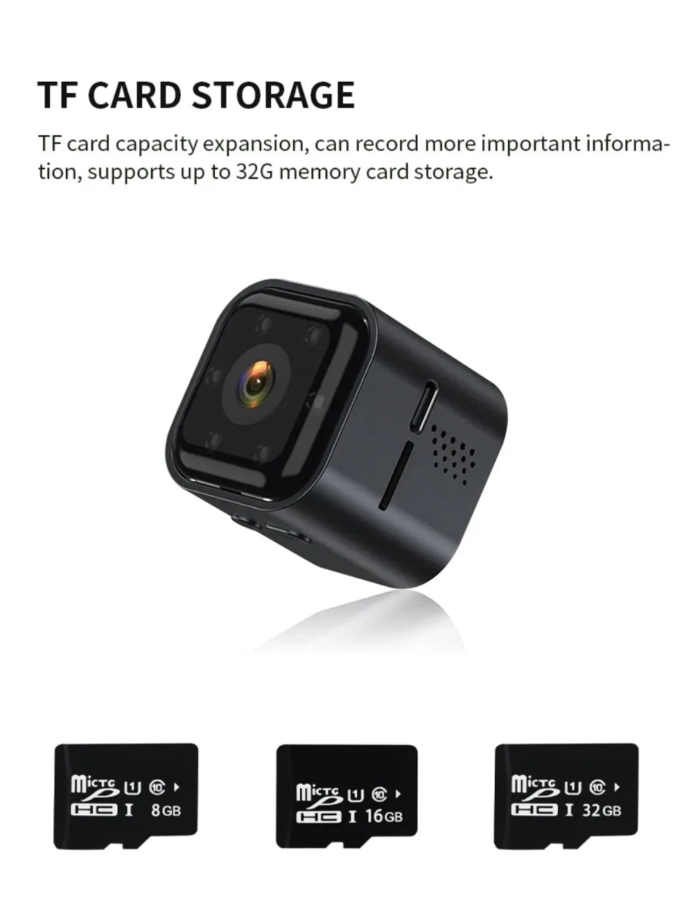 Smart wifi security camera mini camera High Power Low Power Wireless Wifi Action Camera Baby Monitor