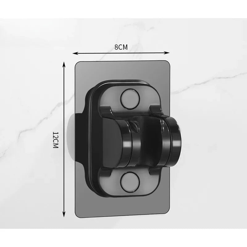 Household Adjustable Shower Bracket Self Adhesive Bathroom Accessories Punch Free Universal Showerhead Holder Wall Mounted