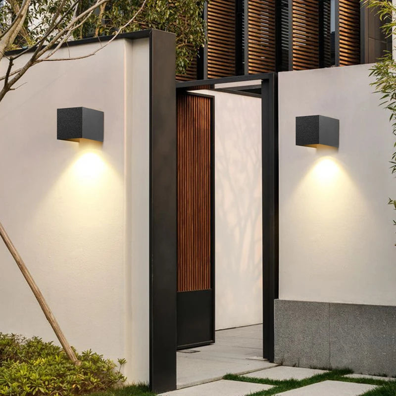 Wall Light Outdoor LED Waterproof External Stairs Street Interior Garden Living Room Fixture Decorative Home Lamp Decor Wall Led