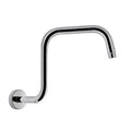 Shower Head Extension Arm, Gooseneck Risers with Flanges, High Rise Showerhead Extension Pipe for Bathroom Upgrades, 13in