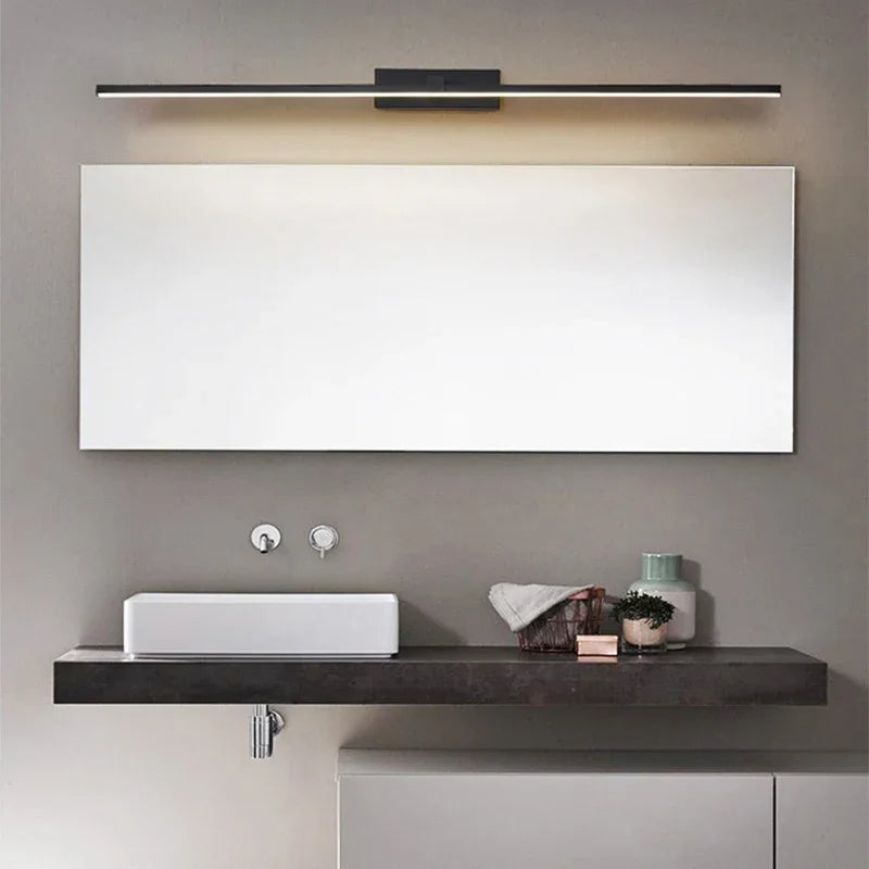 Modern Bathroom 100cm Mirror-front Lamp Bedroom Bedhead Home LED Wall Lights Aluminum Simple Strip Indoor Makeup Mirror Lighting
