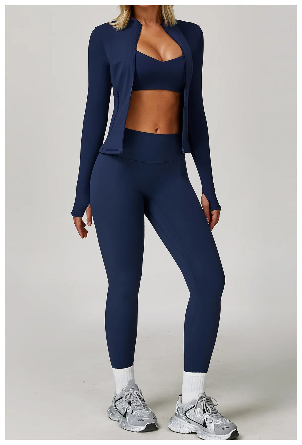 2/3PCS Yoga Suit Sports Set Gym Set Women Tracksuit Running Workout Clothes Long Sleeve Sports Bra Athletic Wear Yoga Clothing
