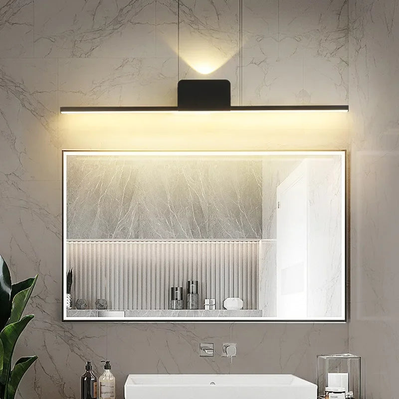 Modern Minimalist LED Wall Lamp Bedroom Bedside Long Strip Wall Sconces Living Room Sofa Background Home Indoor Lighting Fixture