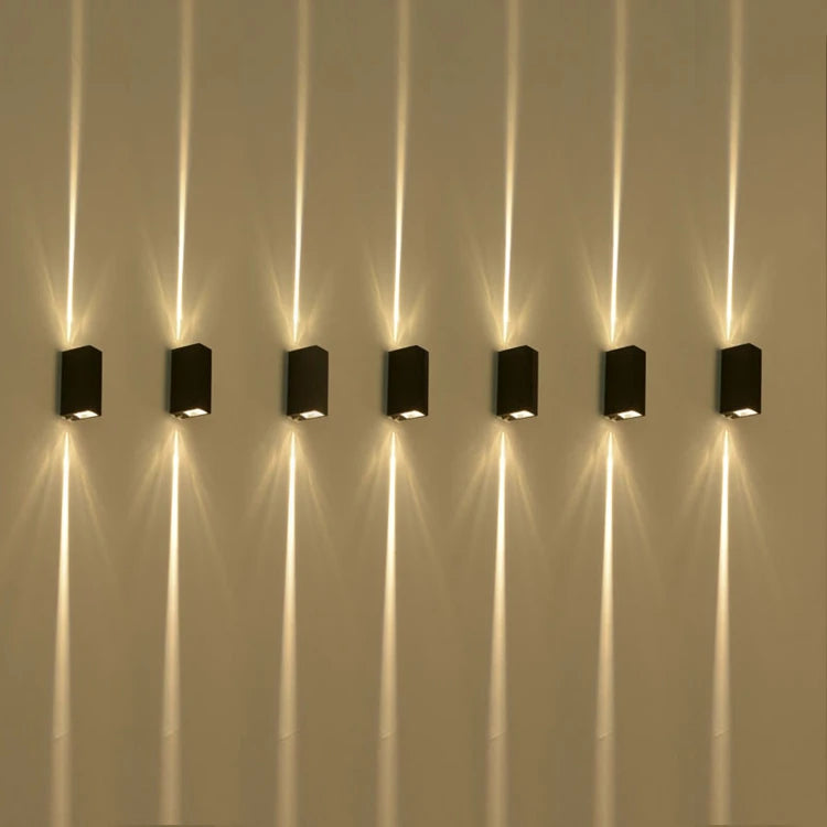 6W 10W 20W Outdoor LED Wall Lights Up and Down Narrow Beam COB Aluminium Wall Sconces Porch Light Garden Waterproof Spotlight
