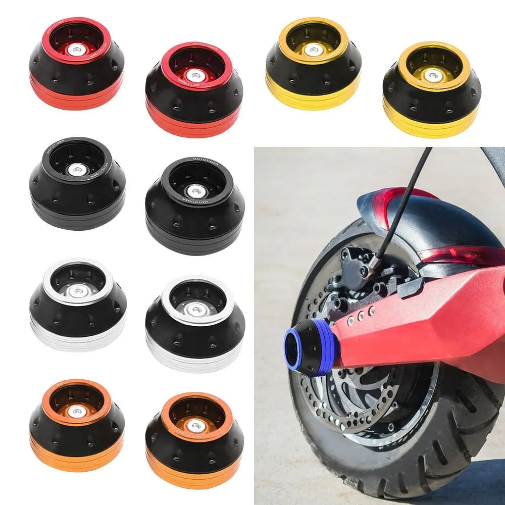 Durable Electric Scooter Accessories Aluminum Alloy Shock Absorption Anti Crash Protector Protection Pads Slider Cups