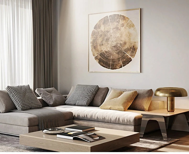 Modern Minimalist LED Ceiling Light for Living Room, 2026 New Model with Starry Sky Projection Effect and Integrated Spotlights