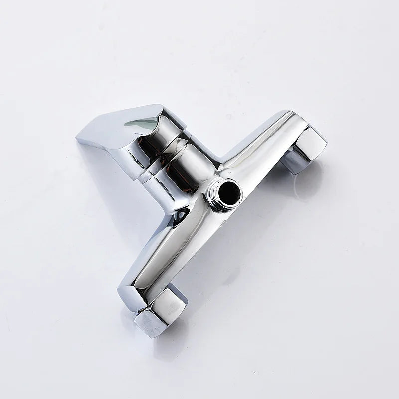 Brass Shower Faucet Mixer Valve Set with Shower Head and Hidden Switch for Bathroom Hot and Cold Water Tap  Bath