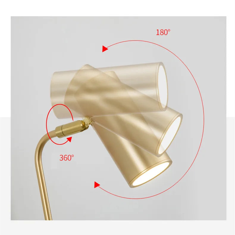 Modern Rotatable Wall Lamp Living Room Background LED Wall Light Bedroom Bedside Light Aisle Long Pole Switch Lamp