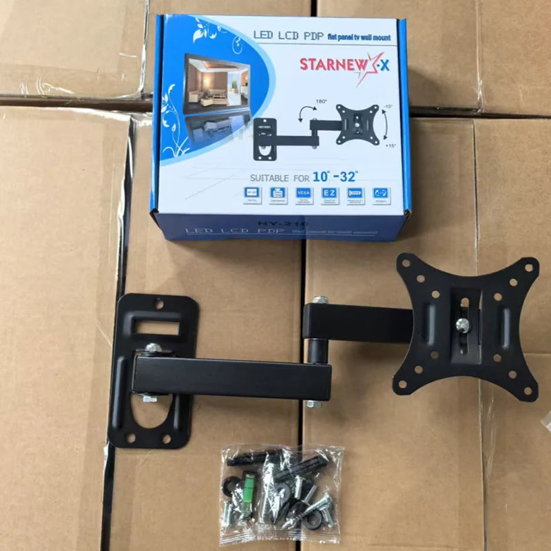 New TV Monitor TV Mounts LCD LED Monitor Wall Mount Bracket Adjustable TV Screen Holder TV Frame Support For 10-32 Inches TV